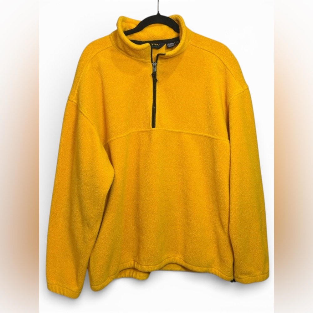 Eddie‎ Bauer Vintage EBTEK Polartec 1/2 Zip Fleece, Yellow– Men’s L/G